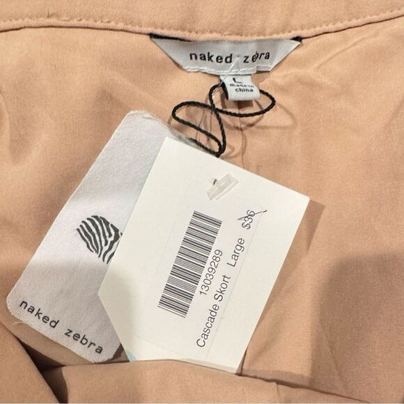 Naked Zebra Cascade Blush Wrap Skort Size L NWT - Picture 9 of 10